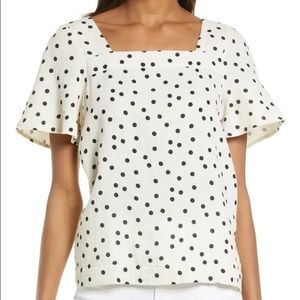 Madewell Polka Dot blouse